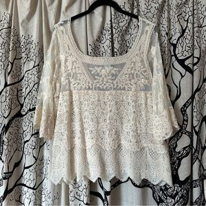 NWOT Sundance Embroidered Top